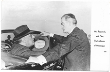 FDR, Johnson Mississippi Postcard