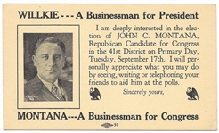 Willkie, Montana New York Postcard