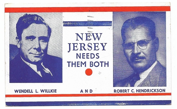 Willkie, Hendrickson new Jersey Needs Them Both