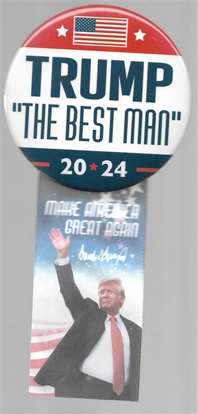Trump the Best Man Pin and Ribbon