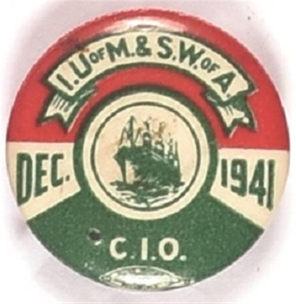 Shipworkers 1941 Labor Dues Pin