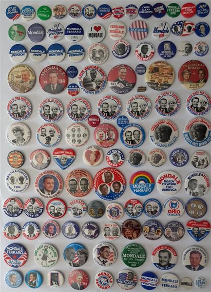 Walter Mondale Group of 113 Pins