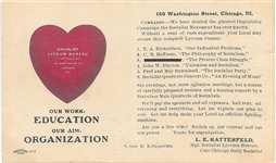 Chicago Socialist Lyceum Postcard