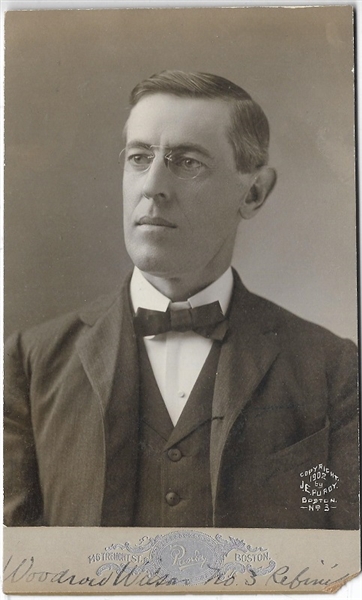 Woodrow Wilson Cabinet Card