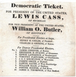 Lewis Cass Massachusetts Ballot