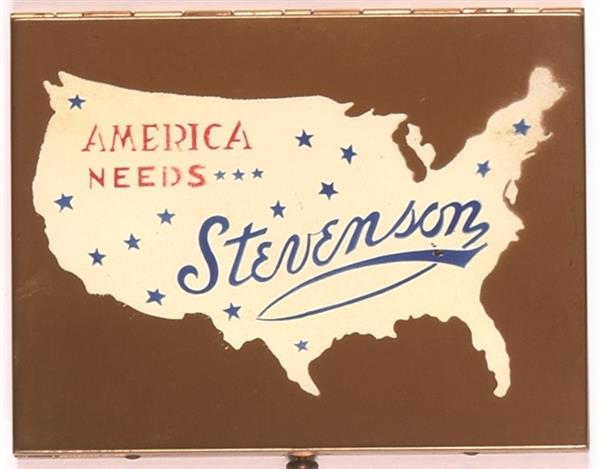 America Needs Stevenson Cigarette Case