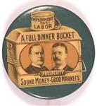 McKinley, TR Blue Dinner Bucket With Pince Nez String