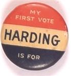 My First Vote is for Harding