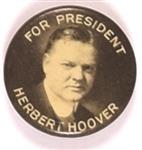 Hoover for President 3/4-Inch Picture Pin
