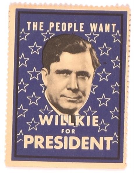 The People Want Willkie Stamp