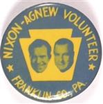 Nixon, Agnew Franklin, PA Jugate