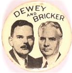 Dewey and Bricker Scarce 1944 Jugate