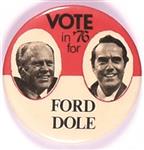 Vote in 76 for Ford, Dole