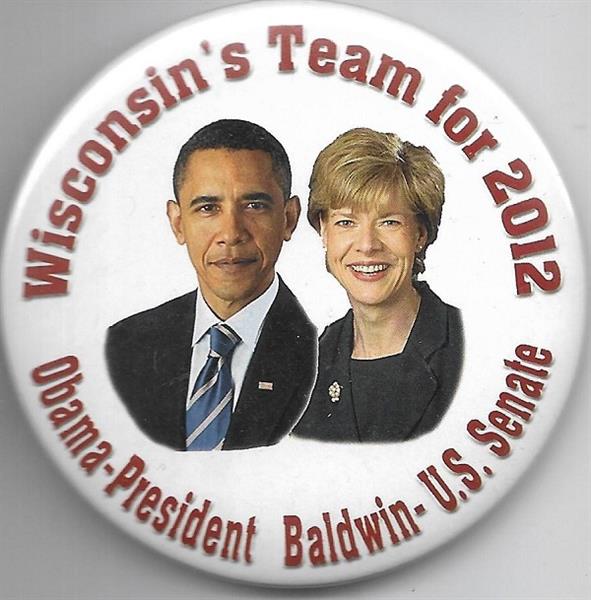 Obama, Baldwin Wisconsins Team for 2012