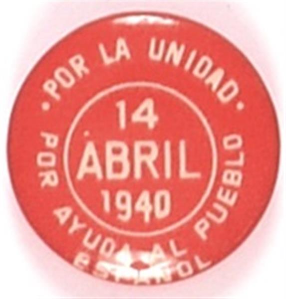 Spanish Civil War 1940 Por La Unidad