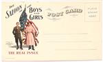 Saloon or the Boys and Girls Postcard