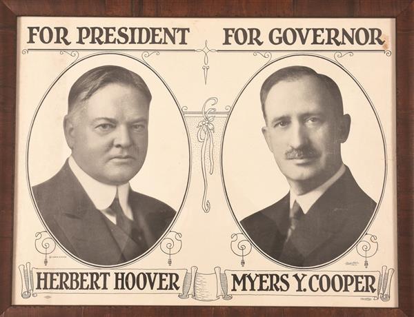 Hoover, Cooper Ohio Coattail Poster