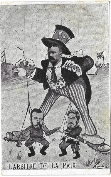 Theodore Roosevelt Russo-Japanese War Postcard 