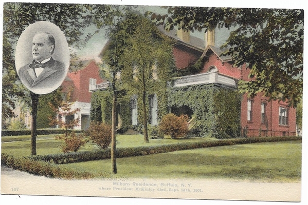 McKinley Milburn Residence Buffalo, NY Postcard 