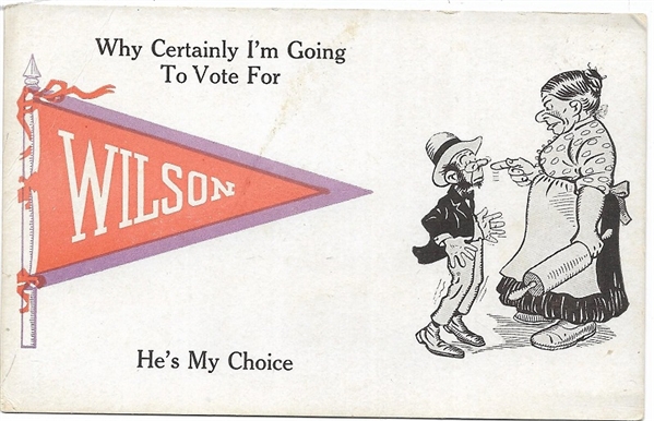 Certainly Im Going to Vote for Wilson Postcard 