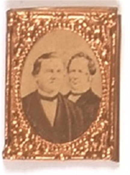 Tilden and Hendricks 1876 Brass Shell Jugate