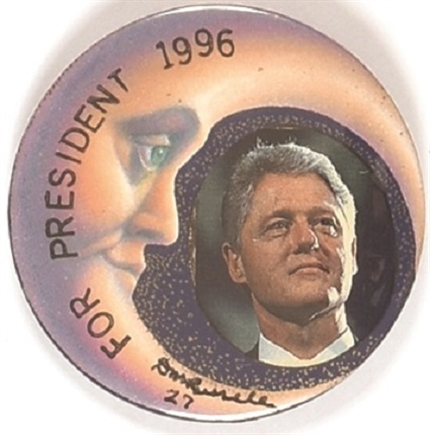 Clinton Man on the Moon