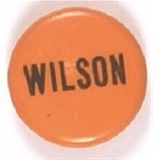 Woodrow Wilson Orange Celluloid