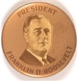Franklin Roosevelt Gold Celluloid