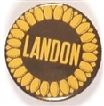 Landon Brown and Yellow Celluloid Pin