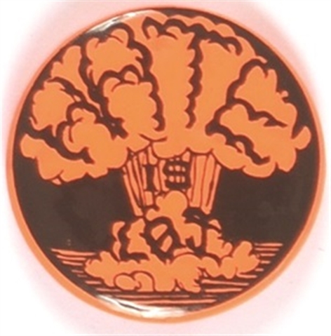 Hate is LBJ Nuclear Bomb Pin