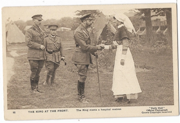 King George World War I Postcard 