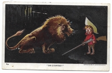 TR and the Lion Dee-Lighted Postcard 