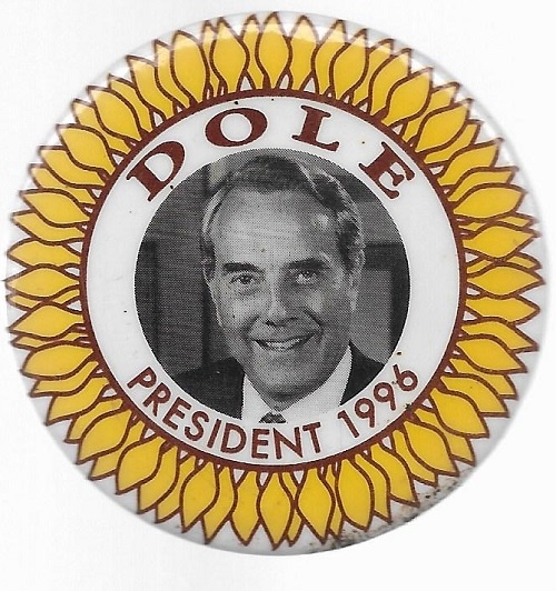 Dole for President Sunflower Pin
