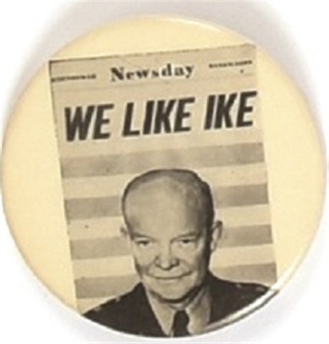 We Like Ike Newsday Pin