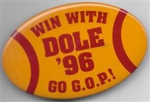 Win With Dole Football Celluloid