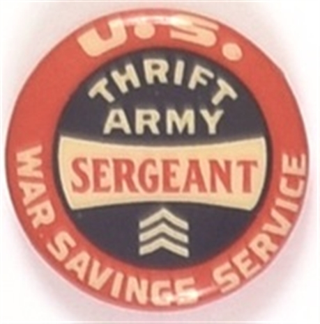 WW I Thrift Army Sergeant