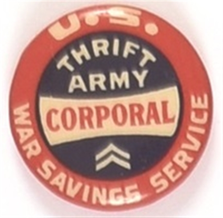 WW I Thrift Army Corporal