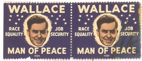 Pair of Wallace Man of Peace Stamps