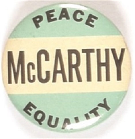 McCarthy Peace, Equality