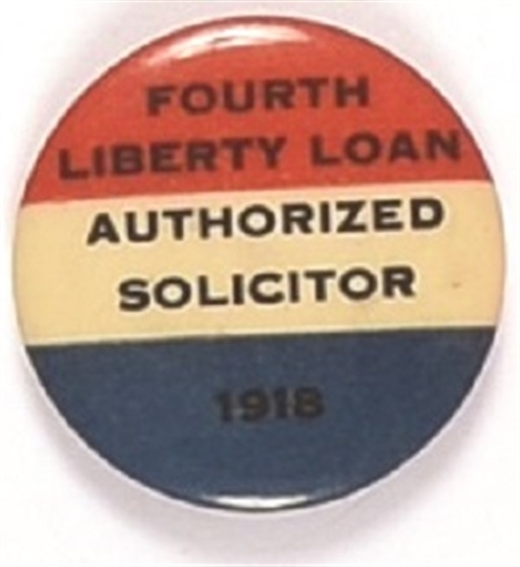 Fourth Liberty Loan Solicitor Pin