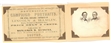 Lincoln, Hamlin Campaign Portraits Advertising Card