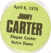 Jimmy Carter, Stepan Center, Notre Dame