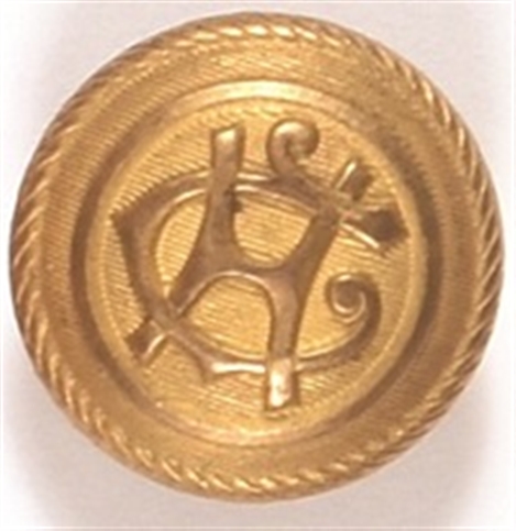 Cleveland, Hendricks "CH" Brass Clothing Button