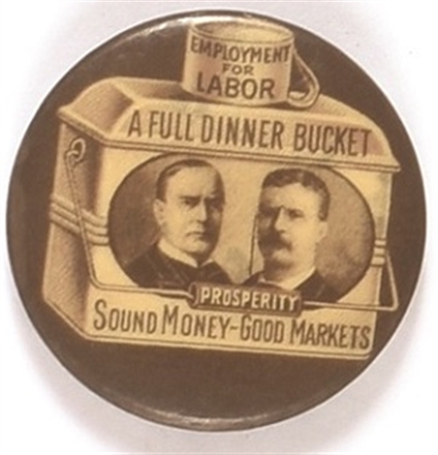 McKinley, Roosevelt Brown Dinner Bucket