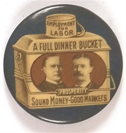 McKinley, Roosevelt Blue Dinner Bucket