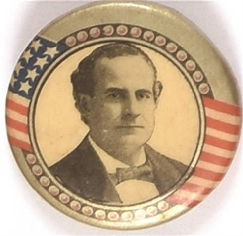 William Jennings Bryan Stars and Stripes Pin