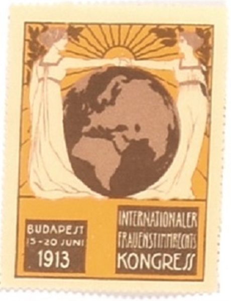 Suffrage 1913 Congress German Stamp
