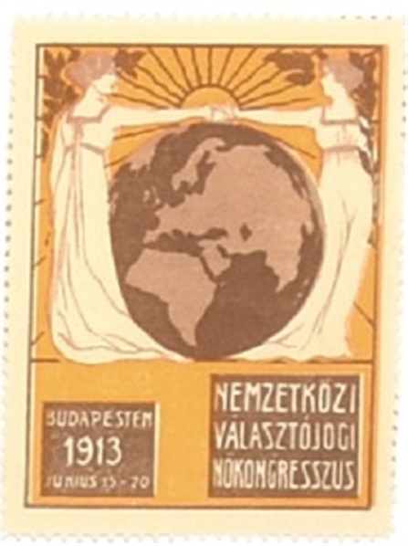 Suffrage 1913 Congress Hungarian Stamp