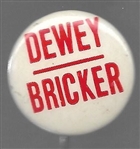 Dewey and Bricker 1944 Celluloid 