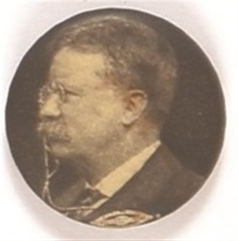 Theodore Roosevelt Profile Celluloid